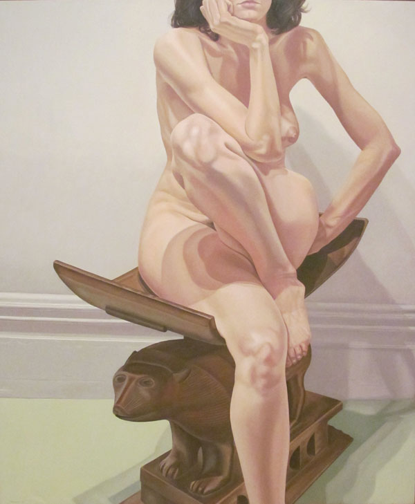 Pearlstein's Female Model on African Stool