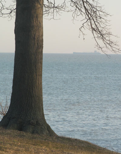 Freighter on Lake Erie