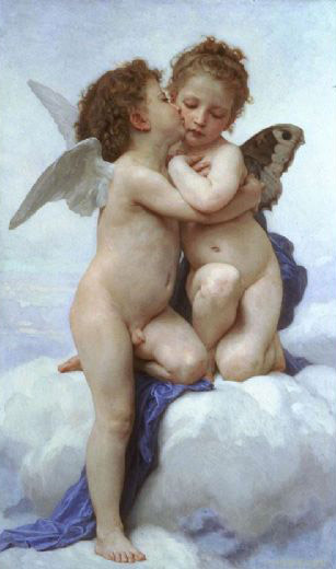 Cupid and Psyche by Bouguereau