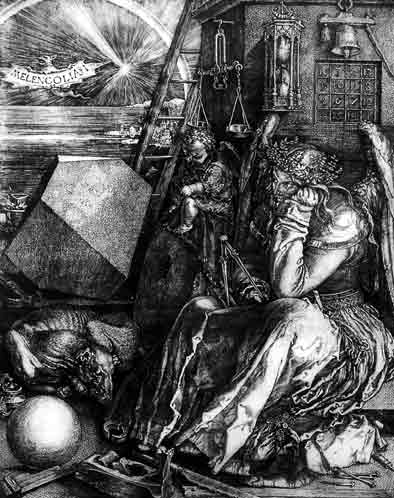 Melancholia, engraving by Durer