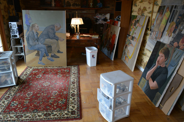Moving day in the old studio