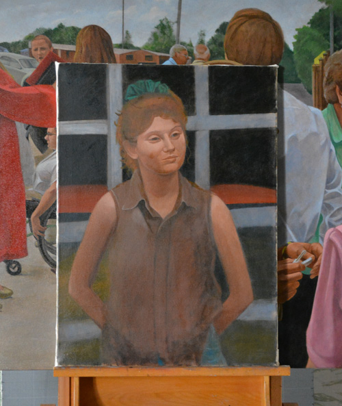 'A.H.' using mastic-based medium