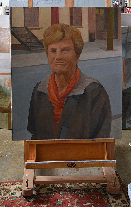 Unfinished 'Woman on E. 10th.'