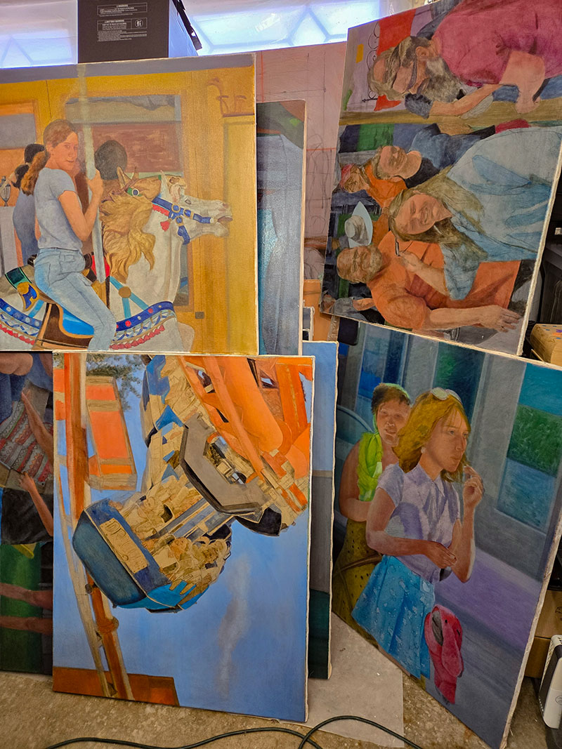 Looking at my own paintings